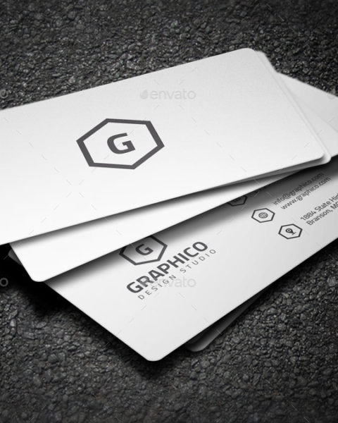 biglietto da visita bianco e nero 8