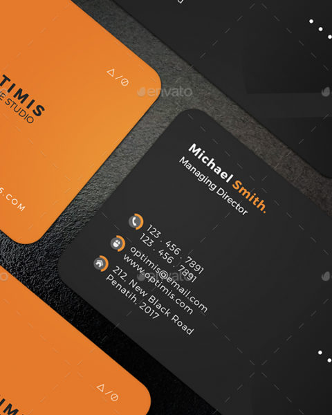 Biglietto da visita bicolore moderno 4