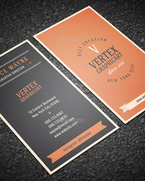 Biglietto da visita generico stile vintage 1