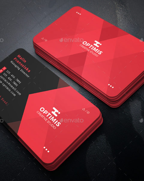 Biglietto da visita moderno e geometrico 1