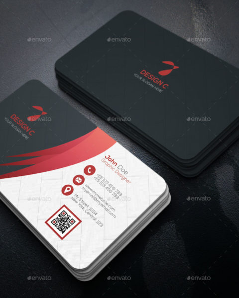 Biglietto da visita scuro con colore di contrasto4