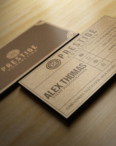 Biglietto da visita tipo sughero 1