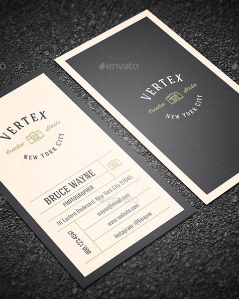 Biglietto da visita vintage per fotografi 1