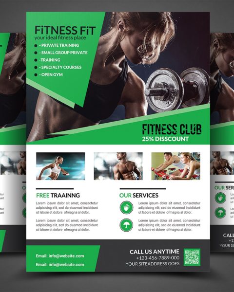 Volantino presentazione per palestre