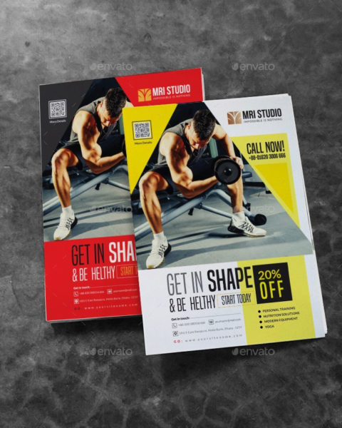 Volantino promozionale per palestre-4