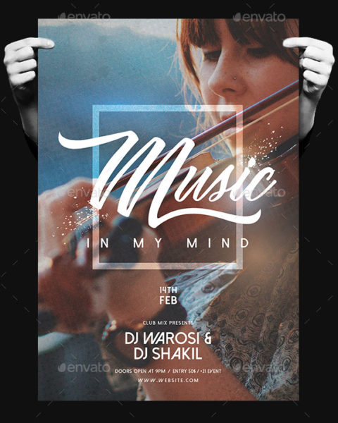 Volantino per evento musicale multiuso 2