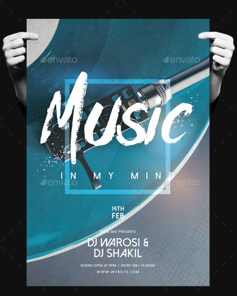 Volantino per evento musicale multiuso