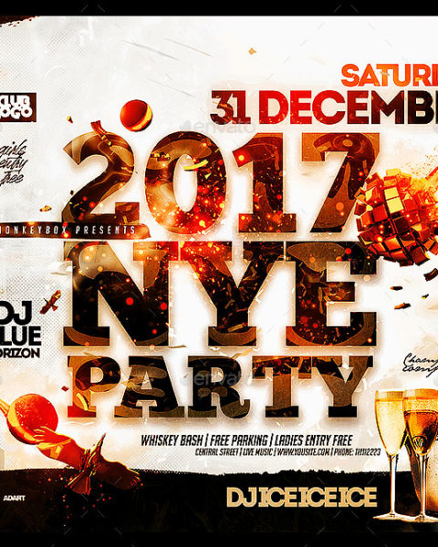 Volantino evento festività natalizie capodanno