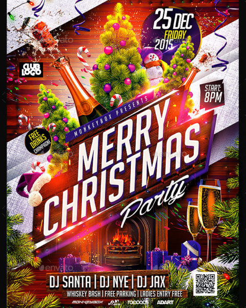 Volantino evento festività natalizie capodanno