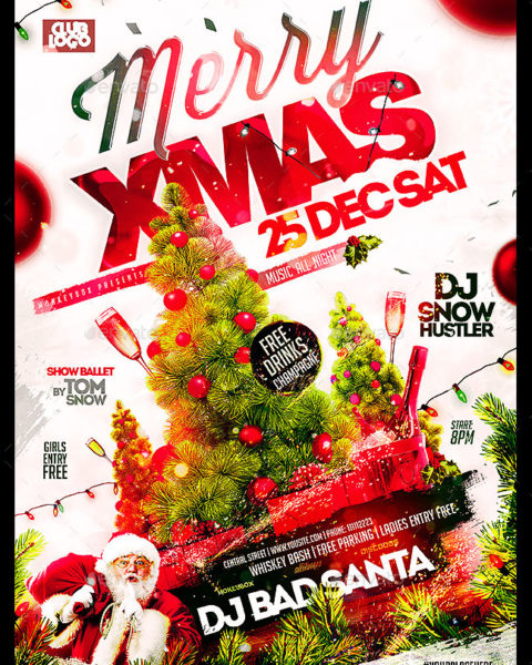 Volantino evento festività natalizie capodanno