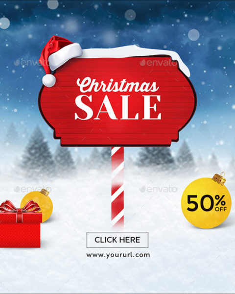 16 banner promozionali tema natalizio per ecommerce