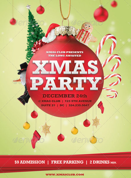 Volantino evento festività natalizie capodanno