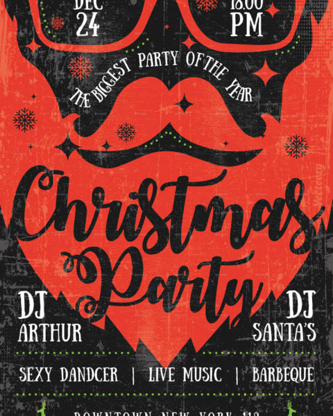 Volantino evento festività natalizie capodanno