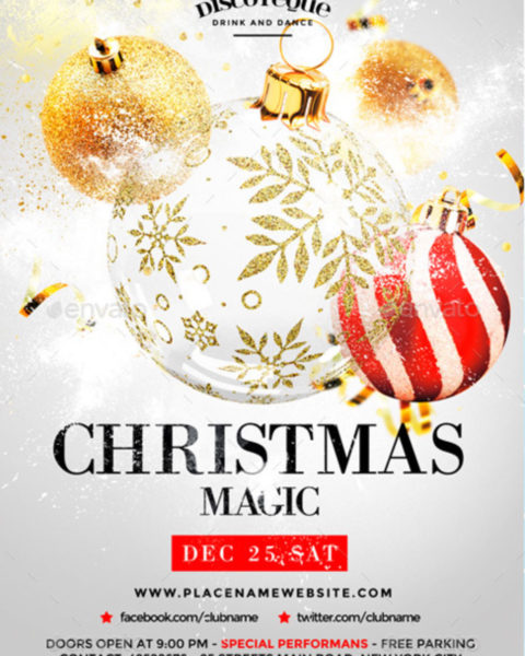 Volantino festa natale capodanno