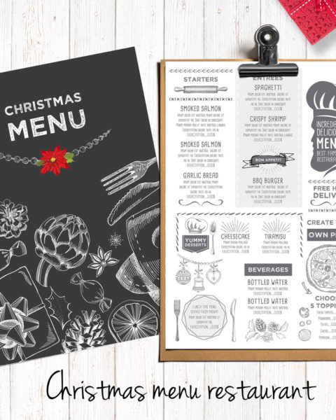 Menù per cena pranzo natale capodanno festività