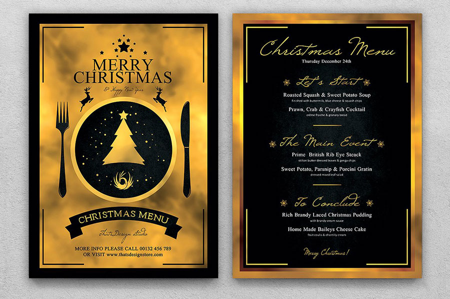 Menù per cena pranzo natale capodanno festività