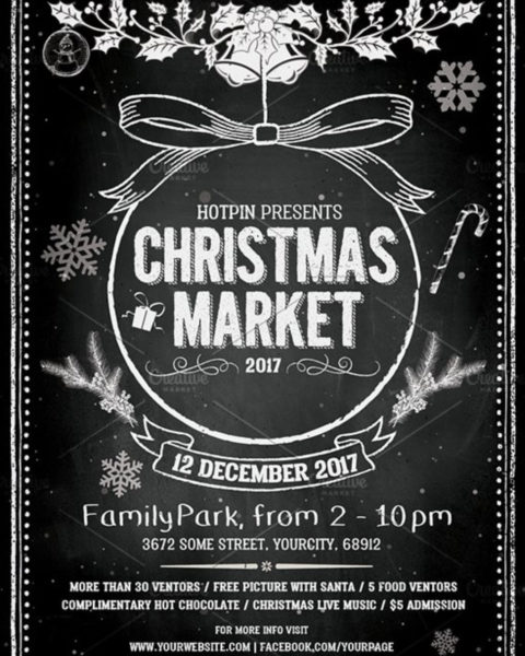 Volantino evento festività natalizie capodanno