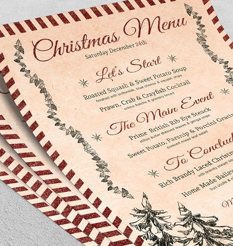 Menù per cena pranzo natale capodanno festività