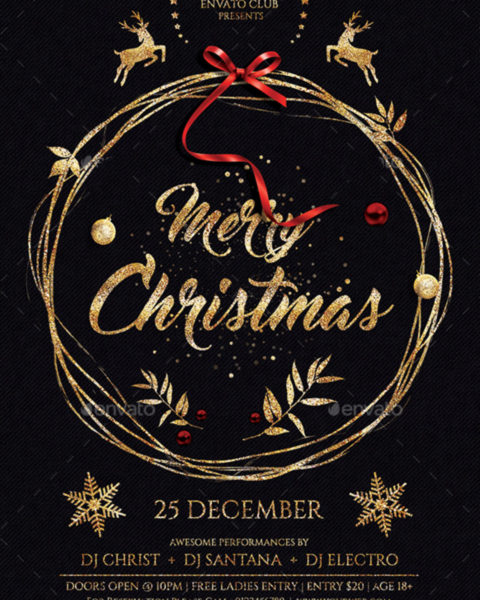 Volantino evento festività natalizie capodanno