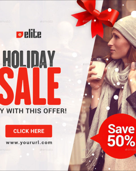 18 banner promozionali tema natalizio per ecommerce