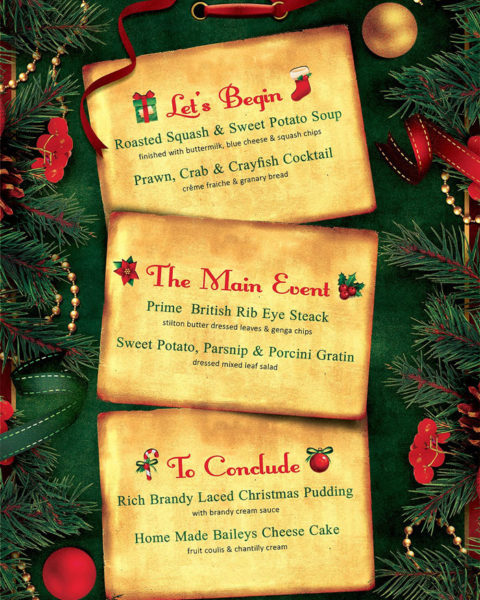 Menù per cena pranzo natale capodanno festività