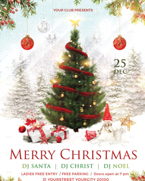 Volantino evento festività natalizie capodanno