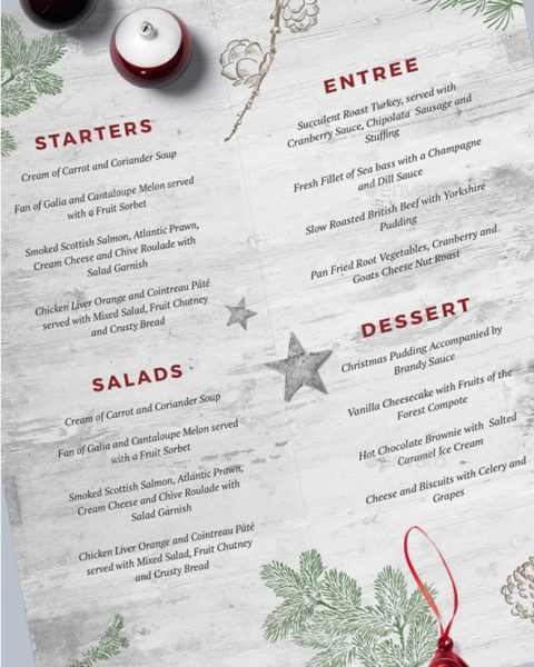 Menù di Natale elegante 03
