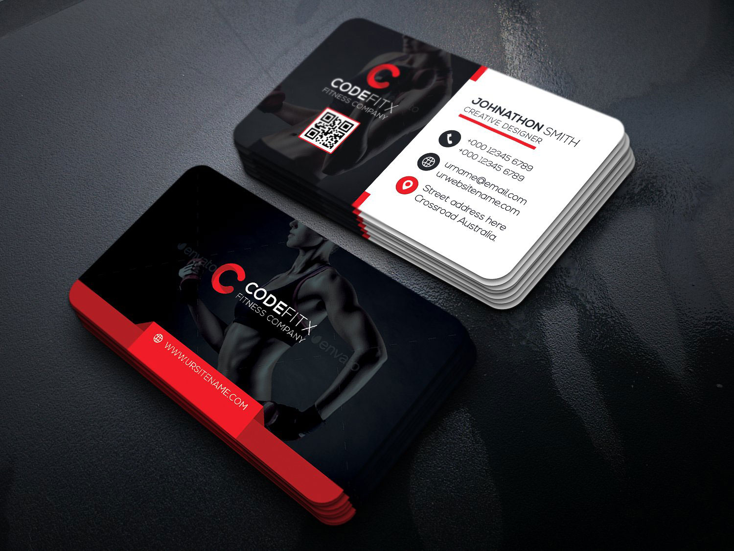 biglietto da visita gym fitness