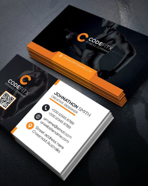 biglietto da visita gym fitness