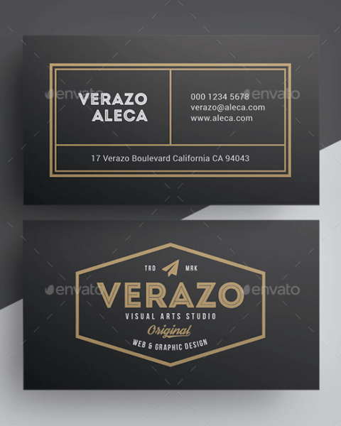 Biglietto da visita minimale retro vintage