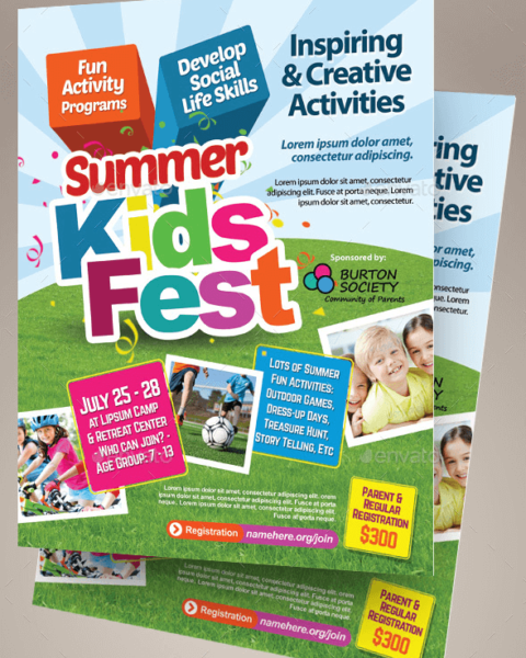 Volantino campo estivo bambini-1