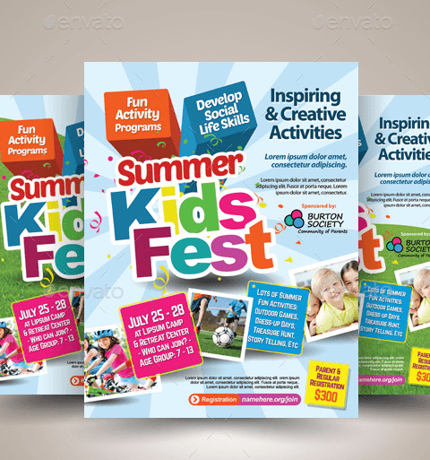 Volantino campo estivo bambini-4