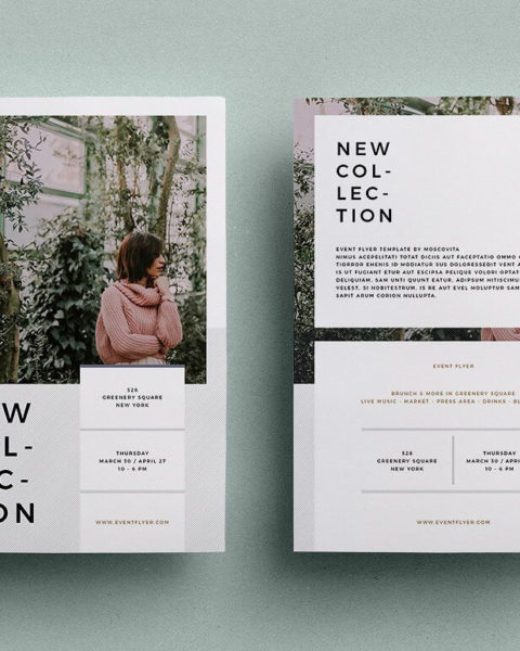 Volantino fronte retro minimale-2-