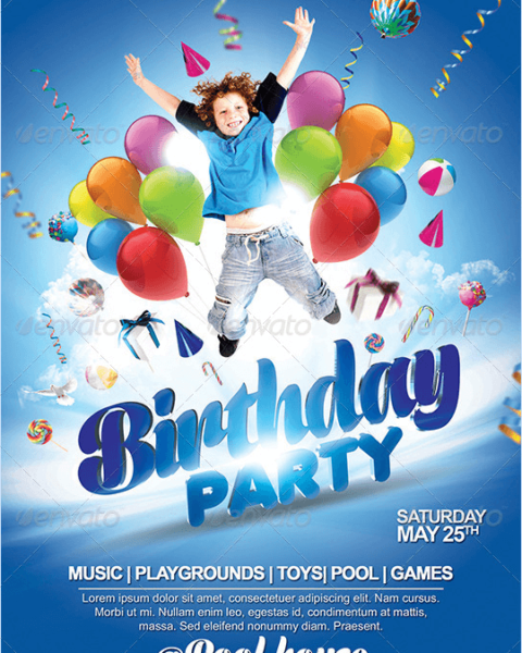 Volantino per festa di compleanno bimbi-1