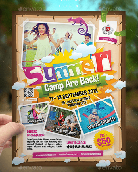 Volantino promozionale campo estivo -1