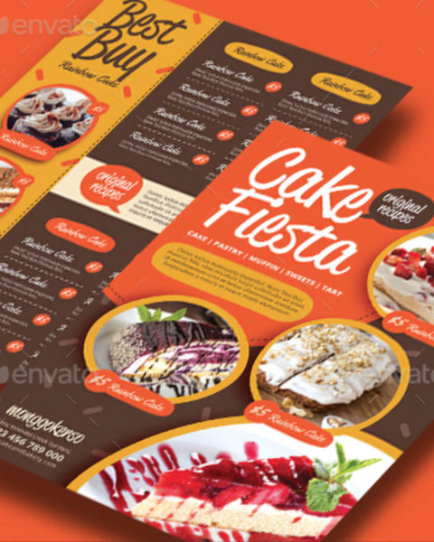 Menù per pasticceria