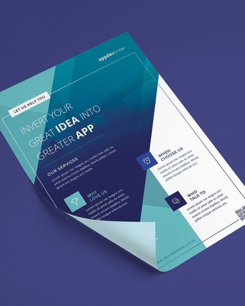 Volantino moderno per presentare un servizio-2