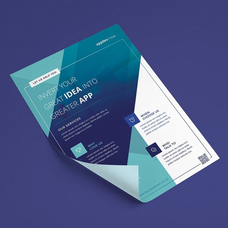 Volantino moderno per presentare un servizio-2