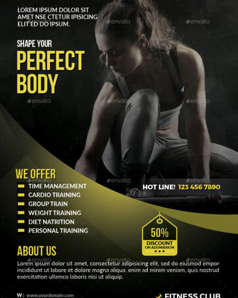 Volantino semplice per fitness -2