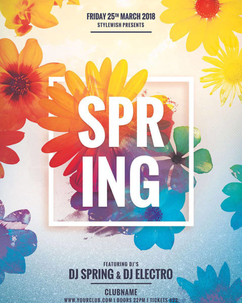 Poster per evento di primavera