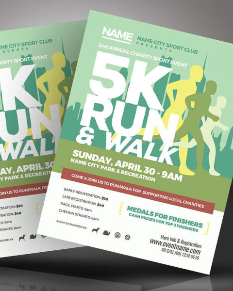 Volantino evento running 2