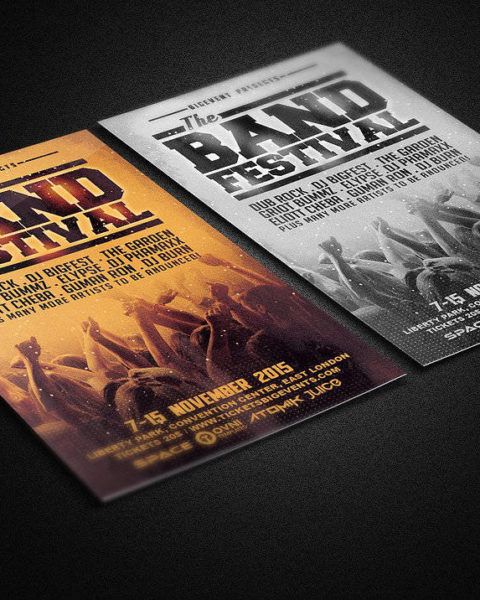 Volantino eventi e serate musicali