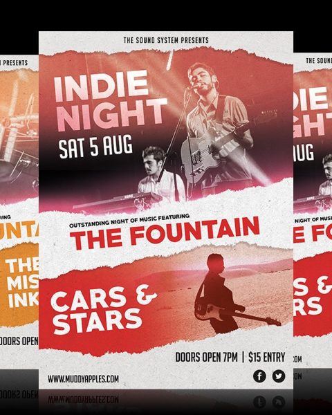 Volantino eventi e serate musicali