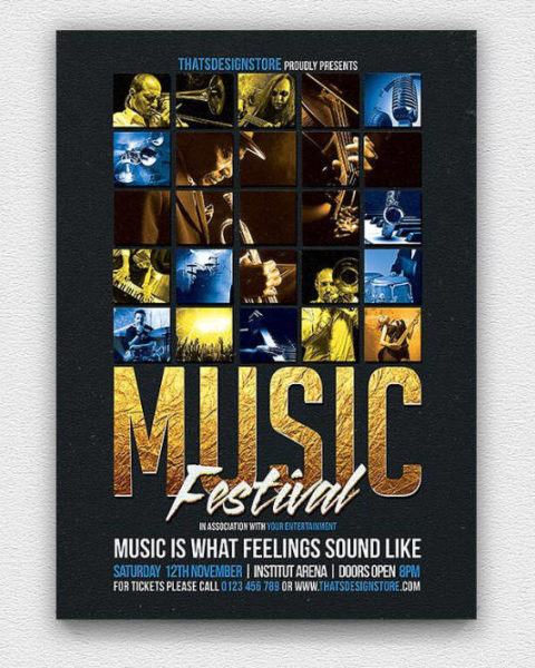 Volantino eventi e serate musicali