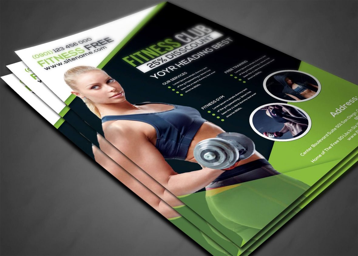 Volantino moderno per fitness 3 - immagine 3