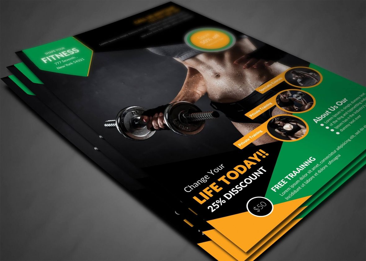 Volantino moderno per fitness 2 - immagine 3