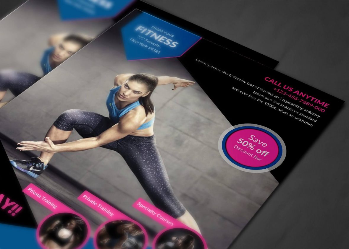 Volantino moderno per fitness 2 - immagine 2