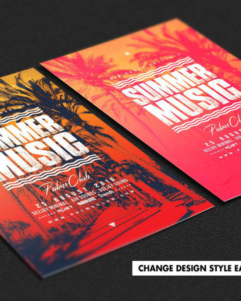 Volantino party summer music