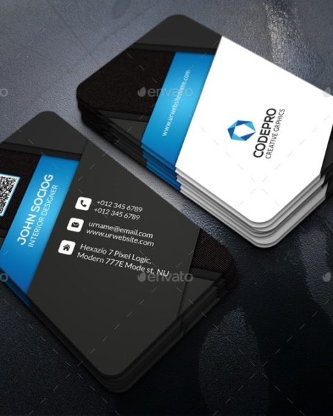 Biglietto da visita moderno multiuso