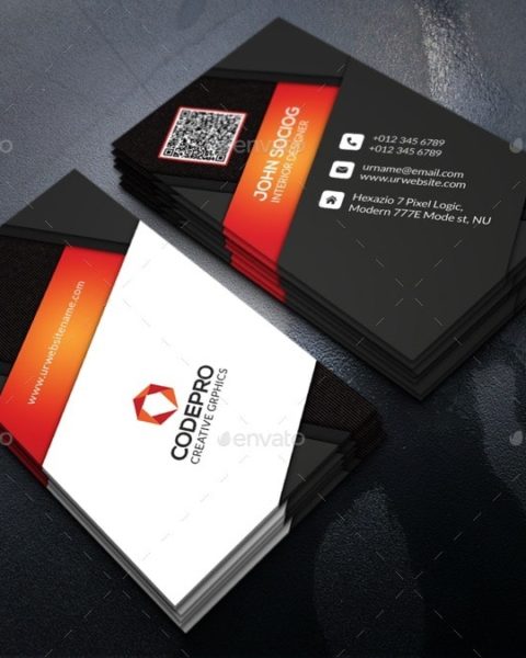 Biglietto da visita moderno multiuso